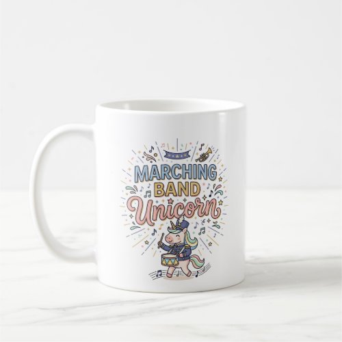 Unicorn Marching Band Unicorn Print Ready Marketpl Coffee Mug