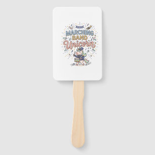 Unicorn Marching Band Unicorn Print Ready Marketpl Hand Fan