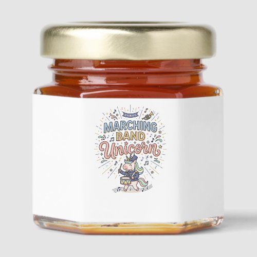 Unicorn Marching Band Unicorn Print Ready Marketpl Honey Jar Favors