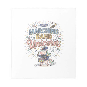 Unicorn Marching Band Unicorn Print Ready Marketpl Notepad