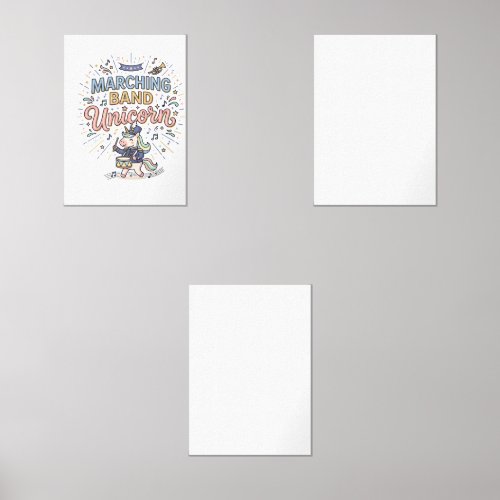 Unicorn Marching Band Unicorn Print Ready Marketpl Wall Art Sets
