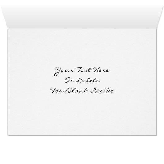 Unicorn Mare Baby Fantasy Horse Photo Card (Inside Horizontal (Bottom))