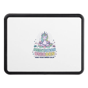 Unicorn Meditation Unicorn Bold Typography T-Shirt Hitch Cover