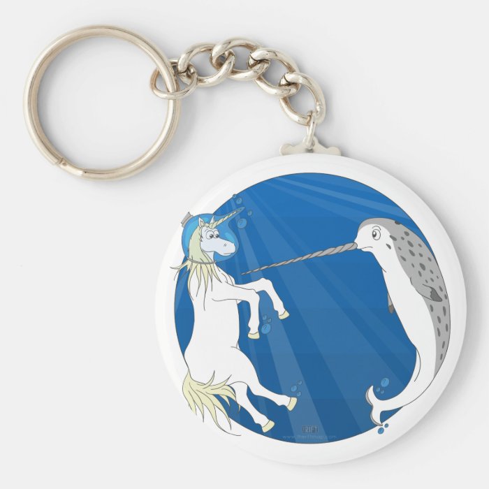 Unicorn Meets Narwhal Key Chains