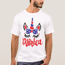 Unicorn Merica Funny I Love America Fourth Of July