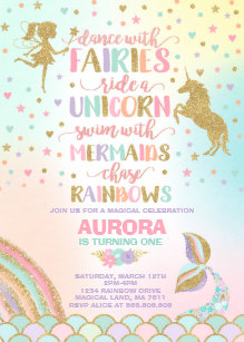 Fairytale Birthday Invitations Zazzle