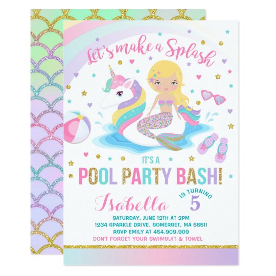 36 Pool Party Invitation Templates Psd Ai Word Free