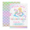 Unicorn & Mermaid Pool Party Birthday Invitation