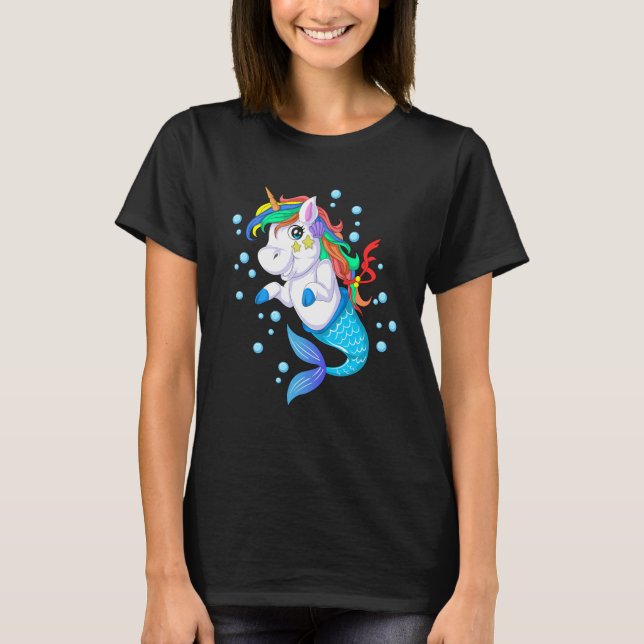 Unicorn mermaid T-Shirt (Front)