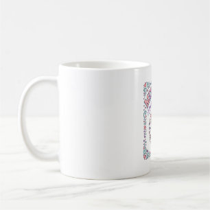 Unicorn Messy Bun Unicorn Mom Retro Style Graphic Coffee Mug