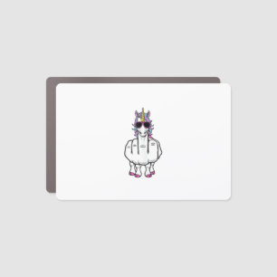 Unicorn Middle Finger Funny Magical Offensive Rude Car Magnet