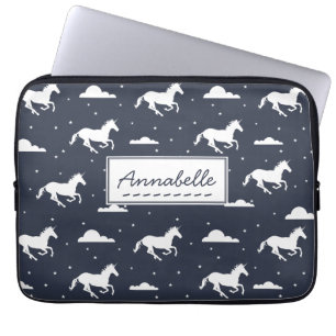 Unicorn Midnight Sky Pattern Laptop Sleeve