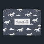 Unicorn Midnight Sky Pattern Personalised iPad Mini Cover<br><div class="desc">Unicorns,  stars and puffy clouds in a dreamy midnight sky on whimsical personalized cover.</div>