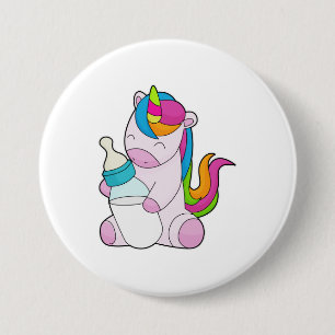 Unicorn Milk bottle Button