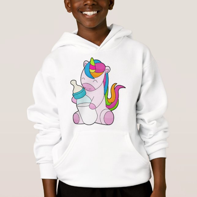 Unicorn Milk bottle Hoodie (Front)