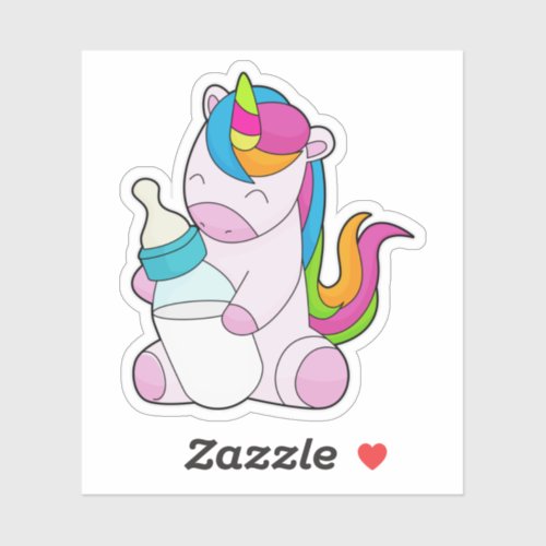 Unicorn Milk bottle Sticker