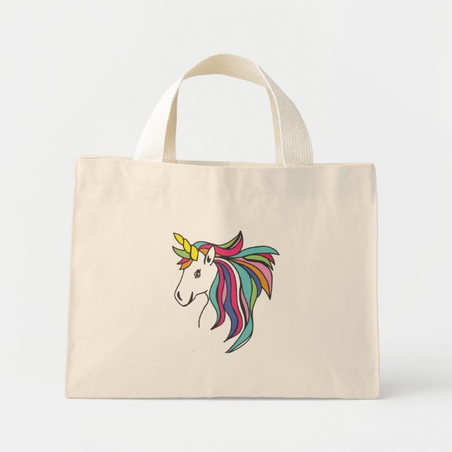 Unicorn Mini Tote Bag (Front)