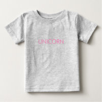 "Unicorn" minimalist pink letters