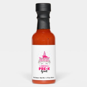 Unicorn Miss Pre-k Grad Preschool Graduation Girls Hot Sauces