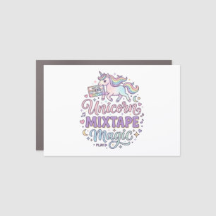 Unicorn Mixtape Magic Adorable Sticker and Shirt D Car Magnet