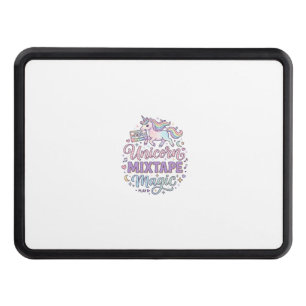 Unicorn Mixtape Magic Adorable Sticker and Shirt D Hitch Cover