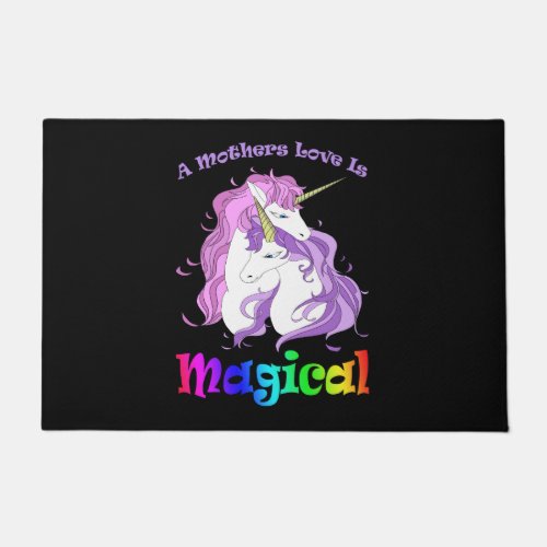 Unicorn Mom A Mothers Love Is Magical Doormat