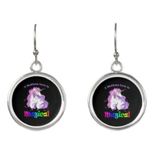 Unicorn Mom A Mothers Love Is Magical Earrings