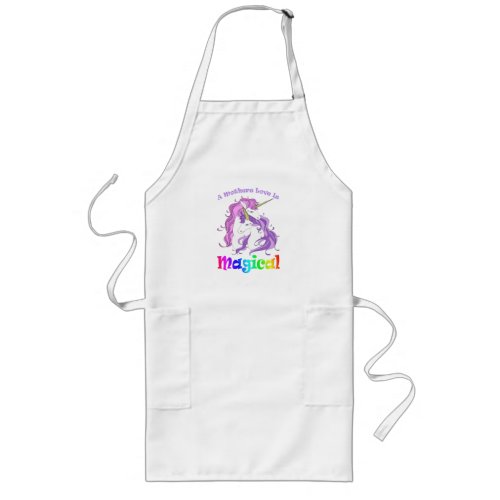 Unicorn Mom A Mothers Love Is Magical Long Apron