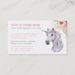 Unicorn Mom Friend - Playground Business Card