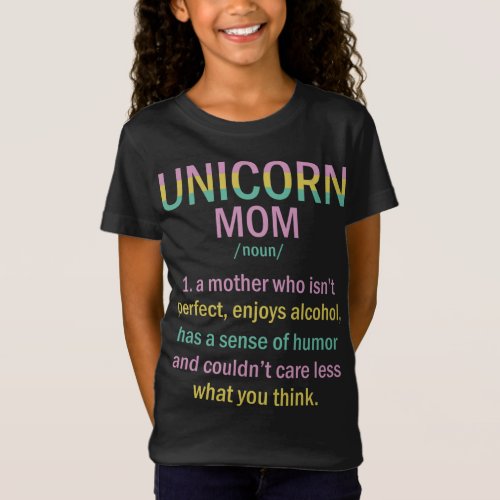 Unicorn Mom noun gift idea christmas birthday love T_Shirt
