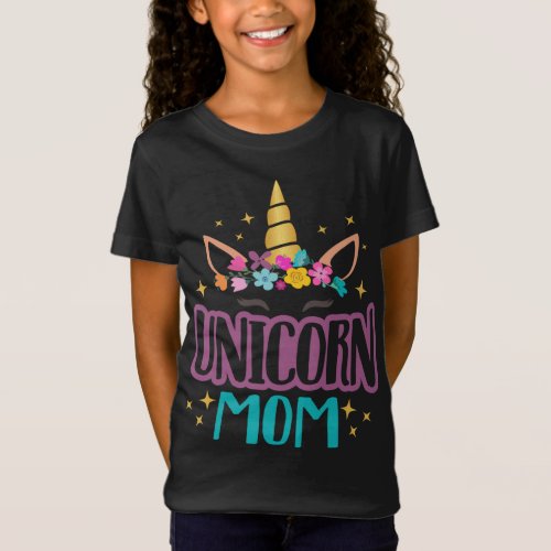 Unicorn Mom Unicorns Birthday Party Squad Matching T_Shirt