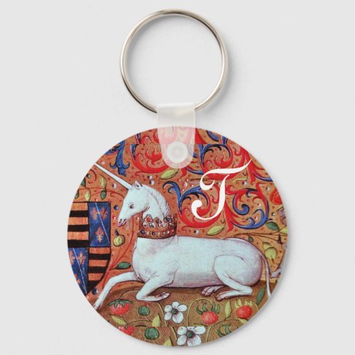 UNICORN MONOGRAM KEYCHAIN