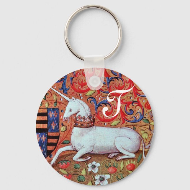 UNICORN MONOGRAM KEYCHAIN (Front)