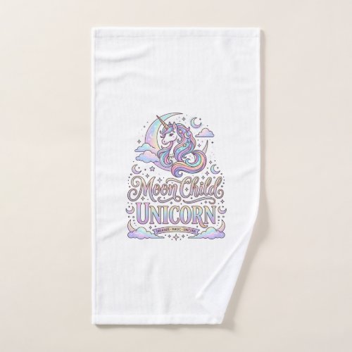 Unicorn Moon Child Unicorn Original Zazzle Design_ Hand Towel