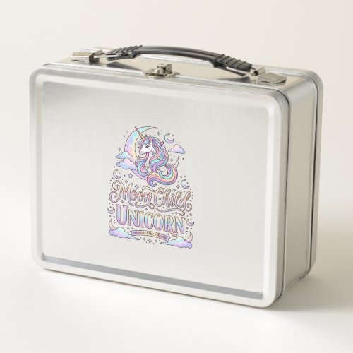 Unicorn Moon Child Unicorn Original Zazzle Design_ Metal Lunch Box