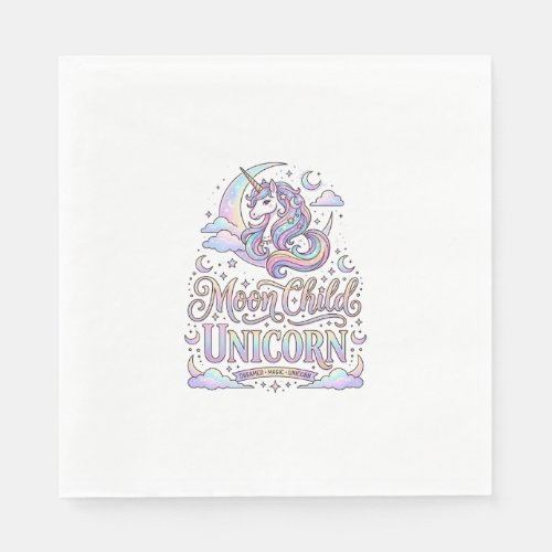 Unicorn Moon Child Unicorn Original Zazzle Design_ Napkins