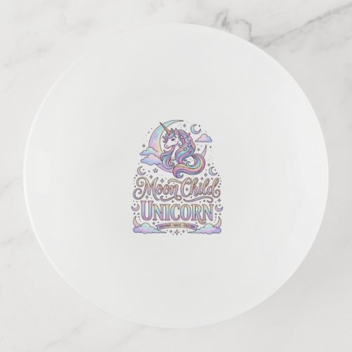 Unicorn Moon Child Unicorn Original Zazzle Design_ Trinket Tray