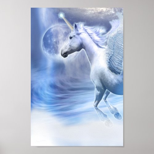 UNICORN MOON FLIGHT POSTER