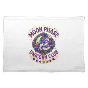 Unicorn Moon Phase Unicorn Club Commercial Shirt G Cloth Placemat