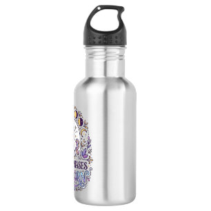 Unicorn Moon Phases Unicorn White Background Shirt Stainless Steel Water Bottle