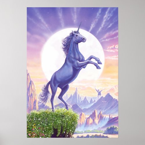 Unicorn Moon Poster