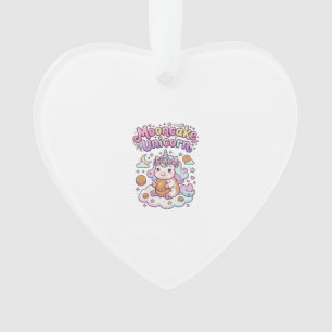 Unicorn Mooncake Unicorn Charming Apparel Graphic_ Ornament