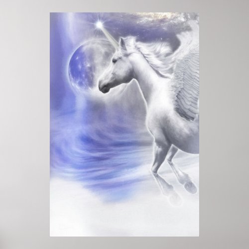 Unicorn Moonflight Poster