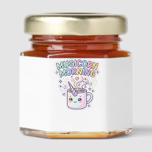 Unicorn Mugicorn Morning Graphic Design Zazzle Des Honey Jar Favors