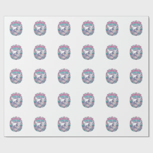 Unicorn Mushroom Unicorn Magic Colorful POD Artwor Wrapping Paper