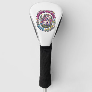 Unicorn Mushrooms Moss and Magic Commercial Shirt Golf Head Cover