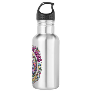 Unicorn Mushrooms Moss and Magic Commercial Shirt  Stainless Steel Water Bottle