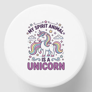 Unicorn My Spirit Animal Is a Unicorn Bold Typogra Mini Candle Favors