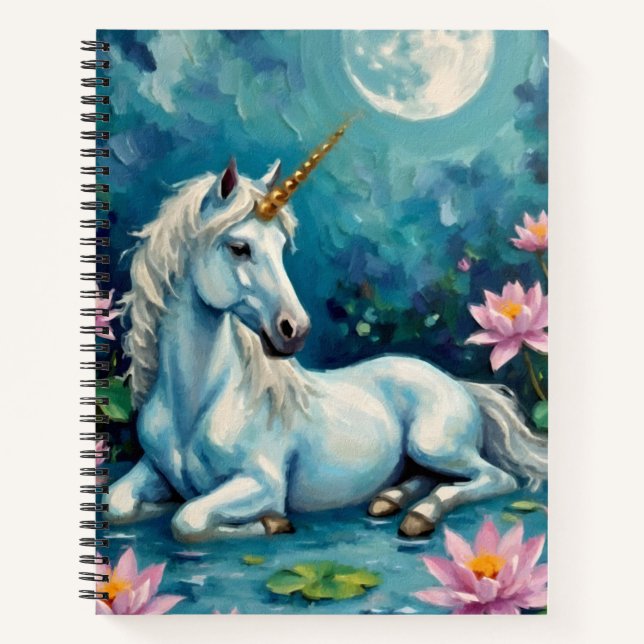 Unicorn Mystic Garden Notebook (Front)