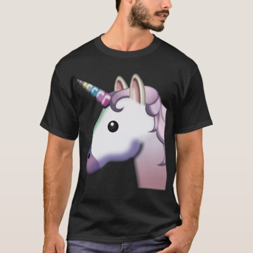Unicorn Mythical Creature Fairy Tale Emoji Horse F T_Shirt